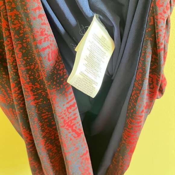 BCBGMaxAzria Lavinia Sleeveless Bodycon‎ Dress Womens Size M Ruched Lightweight - Picture 6 of 6